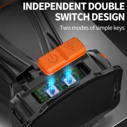 Super Bright Rechargeable High Power Headlamp, LED Headlamp Rechargeable Head Lamp, Outdoor Waterproof Camping Running Portable