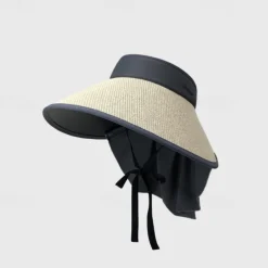 Super Wide Brim Sun Hats for Women UV Protection Beach with Neck Flap Packable Bucket Hat Sun Wraps Outdoor