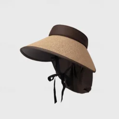 Super Wide Brim Sun Hats for Women UV Protection Beach with Neck Flap Packable Bucket Hat Sun Wraps Outdoor