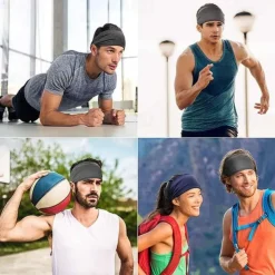 Sweat Sports Headbands for Men Women for Golf, Skiing,Tennis, Gym, Camping, Running, Cycling, Moisture Wicking Workout Headband