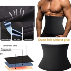 Sweat Waist Trainer Body Shaper Shapewear Training Men's Women's Fitness Gym Workout Running Jogging Winter