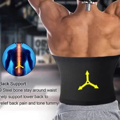 Sweat Waist Trainer Body Shaper Shapewear Training Men's Women's Fitness Gym Workout Running Jogging Winter