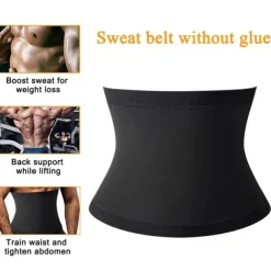 Sweat Waist Trainer Body Shaper Shapewear Training Men's Women's Fitness Gym Workout Running Jogging Winter