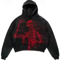 Sweatshirt Zip Hoodie Pullover Letter Front Pocket For Men's Women's Unisex Adults' Hot Stamping Street Casual Daily