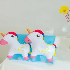 Swim Arm Floaties for Kids Inflatable Swim Armbands Swim Floater Sleeves Swimming Arm Float Rings for Toddler Boys Girls