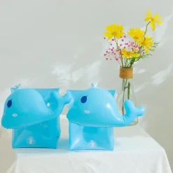 Swim Arm Floaties for Kids Inflatable Swim Armbands Swim Floater Sleeves Swimming Arm Float Rings for Toddler Boys Girls