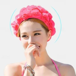 Swim Cap for Adults Nylon Breathability Stretchy Comfortable Swimming Surfing