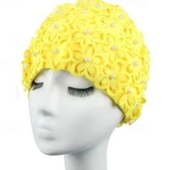 Swim Cap for Adults Nylon Breathability Stretchy Comfortable Swimming Surfing