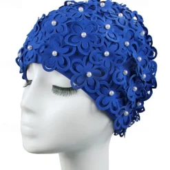 Swim Cap for Adults Nylon Breathability Stretchy Comfortable Swimming Surfing