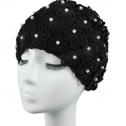 Swim Cap for Adults Nylon Breathability Stretchy Comfortable Swimming Surfing