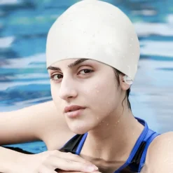 Swim Cap for Adults Silicone Breathability Stretchy Comfortable Swimming Surfing