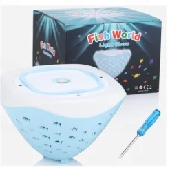 Swimming Floating Pool Light, Submersible LED Pool Light Ocean Fish Pattern Battery Powered RGB Color Changing Underwater Pool Light Pond Hot Tub Landscape Decor for Children's Birthday Gifts 1/2PCS