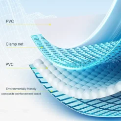 Swimming Pool for Large Dogs Foldable Ground Kids Puppy Outdoor Bathing Tubs for Camping Backyard Garden 160*120cm