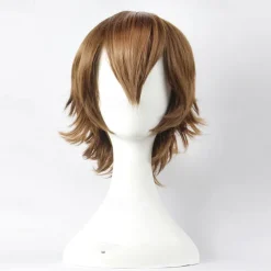 Synthetic Short Wigs For Women White Purple Blue Blonde Yellow Black Red Cosplay Wig Female High Temperature Fiber Halloween Wigs