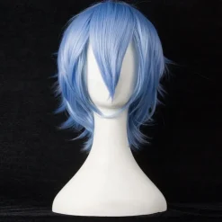 Synthetic Short Wigs For Women White Purple Blue Blonde Yellow Black Red Cosplay Wig Female High Temperature Fiber Halloween Wigs