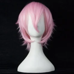 Synthetic Short Wigs For Women White Purple Blue Blonde Yellow Black Red Cosplay Wig Female High Temperature Fiber Halloween Wigs