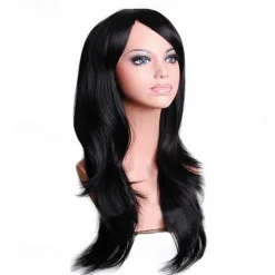 Synthetic Wig Body Wave Asymmetrical Wig Long Light Blonde Watermelon Red Brown Pink Green Synthetic Hair 27 inch Women's Red Brown Halloween Wigs