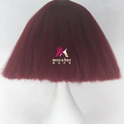 Synthetic Wig lady gaga Straight Bob Wig Short Dark Brown Silver grey Dark Blonde Pink Green Synthetic Hair 12 inch Women's Comfy Fluffy Red Pink Carnival Wigs