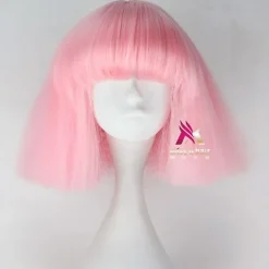 Synthetic Wig lady gaga Straight Bob Wig Short Dark Brown Silver grey Dark Blonde Pink Green Synthetic Hair 12 inch Women's Comfy Fluffy Red Pink Carnival Wigs