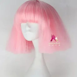 Synthetic Wig lady gaga Straight Bob Wig Short Dark Brown Silver grey Dark Blonde Pink Green Synthetic Hair 12 inch Women's Comfy Fluffy Red Pink Carnival Wigs