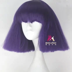 Synthetic Wig lady gaga Straight Bob Wig Short Dark Brown Silver grey Dark Blonde Pink Green Synthetic Hair 12 inch Women's Comfy Fluffy Red Pink Carnival Wigs