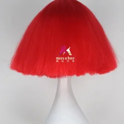 Synthetic Wig lady gaga Straight Bob Wig Short Dark Brown Silver grey Dark Blonde Pink Green Synthetic Hair 12 inch Women's Comfy Fluffy Red Pink Carnival Wigs