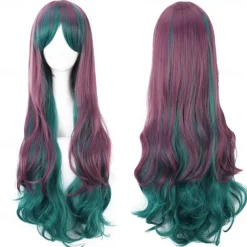 Synthetic Wig Straight Middle Part Machine Made Wig Long A1 A2 A3 A4 A5 Synthetic Hair Women's Cosplay Soft Party Blonde Pink Red Halloween Wigs