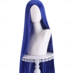 Synthetic Wig Straight Middle Part Machine Made Wig Long A1 A2 A3 A4 A5 Synthetic Hair Women's Cosplay Soft Party Pink Red Black Halloween Wigs