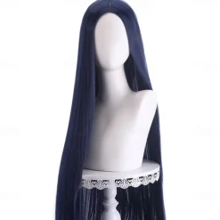 Synthetic Wig Straight Middle Part Machine Made Wig Long A1 A2 A3 A4 A5 Synthetic Hair Women's Cosplay Soft Party Pink Red Black Halloween Wigs