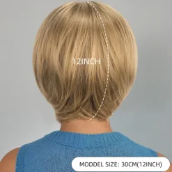 Synthetic Wig Wavy kinky Straight Asymmetrical Deep Parting Machine Made Wig 12 inch A1 Synthetic Hair Women's Classic Comfortable Color Gradient Multi-color