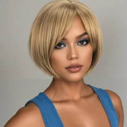 Synthetic Wig Wavy kinky Straight Asymmetrical Deep Parting Machine Made Wig 12 inch A1 Synthetic Hair Women's Classic Comfortable Color Gradient Multi-color