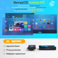 T95 Smart Tv Box Android 10 Support 6K 30FPS YouTube Google Play Google Voice Assistant LEMFO 2.4g & 5g Wifi Bluetooth 6k 16g 32gb 64gb 4k Quad Core Set-Top Box Media Player