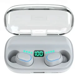 T11 TWS Wireless Earbuds In-Ear Bluetooth 5.0 Headphones – Low Latency Sports Gaming Earphones with Mic, LED Display, Charging Case