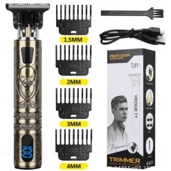 T9 USB Electric Hair Cutting Machine Professional Man Shaver Trimmer New Rechargeable Beard Trimmer Barber Hair Cutting Tools