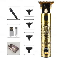 T9 USB Electric Hair Cutting Machine Professional Man Shaver Trimmer New Rechargeable Beard Trimmer Barber Hair Cutting Tools