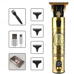 T9 USB Electric Hair Cutting Machine Professional Man Shaver Trimmer New Rechargeable Beard Trimmer Barber Hair Cutting Tools