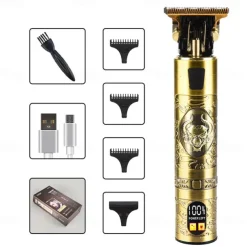 T9 USB Electric Hair Cutting Machine Professional Man Shaver Trimmer New Rechargeable Beard Trimmer Barber Hair Cutting Tools