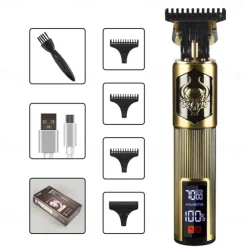 T9 USB Electric Hair Cutting Machine Professional Man Shaver Trimmer New Rechargeable Beard Trimmer Barber Hair Cutting Tools