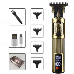 T9 USB Electric Hair Cutting Machine Professional Man Shaver Trimmer New Rechargeable Beard Trimmer Barber Hair Cutting Tools