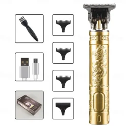 T9 USB Electric Hair Cutting Machine Professional Man Shaver Trimmer New Rechargeable Beard Trimmer Barber Hair Cutting Tools