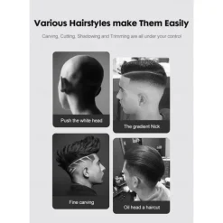 T9 USB Electric Hair Cutting Machine Professional Man Shaver Trimmer New Rechargeable Beard Trimmer Barber Hair Cutting Tools