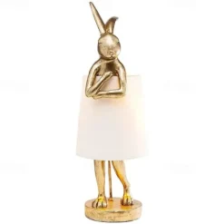 Table Lamp Bunny Table Lamps Gold Rabbit Table Lamp for Bedroom,Bunny Children's Bedside Gift Table Lamp Small Bunny Light 110-240V