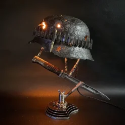 Table Lamp Desk Lamp Military Helmet Home Decor Loft Style Decoration Steampunk Vintage Style