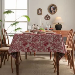 Tablecloth Decorative and Durable Table Cover Ideal for Dining and Kitchen Tables Perfect for Everyday Use or Special Occasions