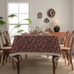 Tablecloth Decorative and Durable Table Cover Ideal for Dining and Kitchen Tables Perfect for Everyday Use or Special Occasions