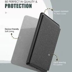 Tablet Case Cover For Amazon Kindle Paperwhite 6.8'' 11th 2021 Waterproof Smart Auto Wake / Sleep Full Body Protective Solid Colored Oxford Cloth Plastic