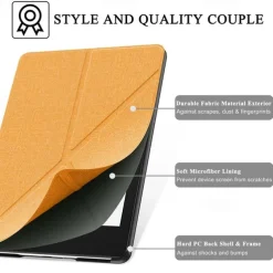 Tablet Case Cover For Amazon Kindle Paperwhite 6.8'' 11th Paperwhite 6'' 10th Kindle Oasis 7.0-in Kindle 6.0-in 2021 2020 with Stand Holder Smart Auto Wake / Sleep Dustproof Solid Colored Canvas