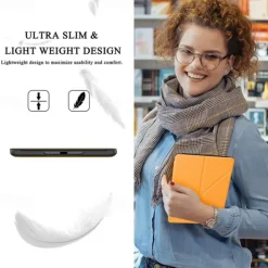 Tablet Case Cover For Amazon Kindle Paperwhite 6.8'' 11th Paperwhite 6'' 10th Kindle Oasis 7.0-in Kindle 6.0-in 2021 2020 with Stand Holder Smart Auto Wake / Sleep Dustproof Solid Colored Canvas