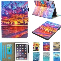 Tablet Case Cover For Apple iPad Air 5th 4th 10.9" ipad 9th 8th 7th Generation 10.2 inch 360° Rotation Magnetic Shockproof Butterfly Panda Scenery TPU PU Leather