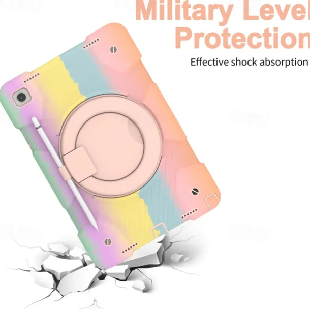 Tablet Case Cover For Samsung Galaxy Tab A9 8.7" A8 10.5'' A9 Plus 11" Pencil Holder 360° Rotation Shoulder Strap PC Silicone